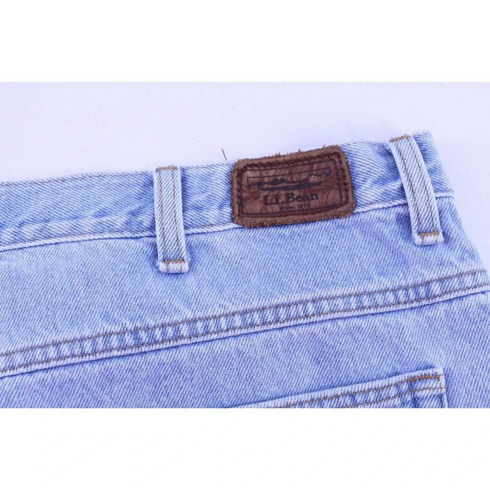 LL Bean Men's Light‎ Wash Natural Fit 100% Cotton Jeans 40x30